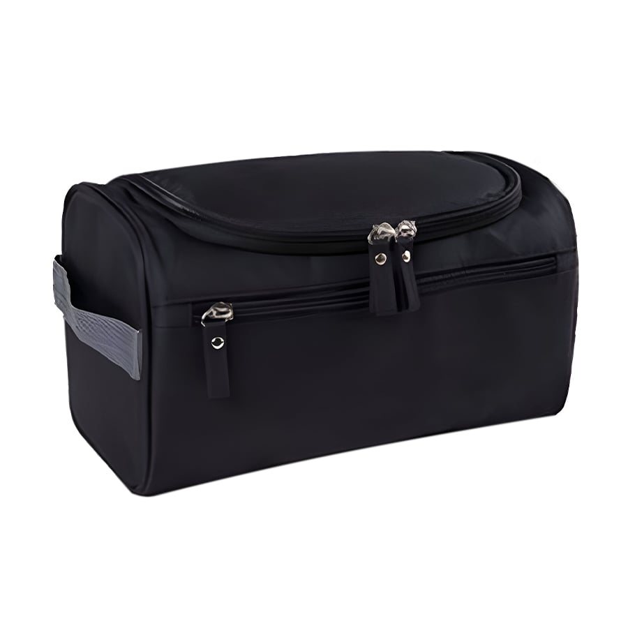 Косметична дорожня сумка Cosmo Shop водонепроникна, чорна, 25*13*14 см (LX-021B)